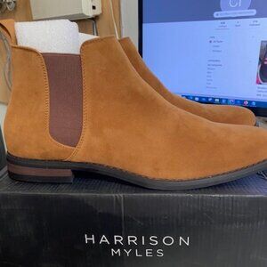 HARRISON MYLES - Men's Casual Suede Dress Chelsea Ankle Boots Size 13